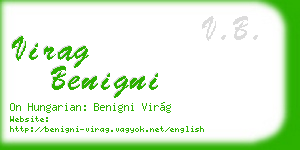virag benigni business card